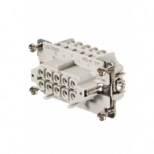 1204100000 by Weidmuller - INSERT FEMALE 10POS+1GND SCREW