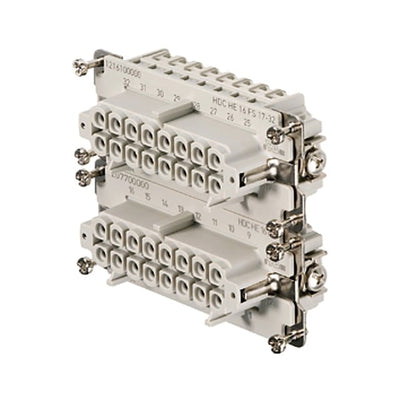1216100000 by Weidmuller - INSERT FEMALE 16POS+1GND SCREW