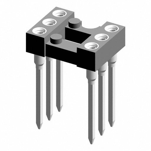 122-87-306-41-001101 by Preci-Dip - CONNECTOR IC DIP SOCKET 6POS GOLD