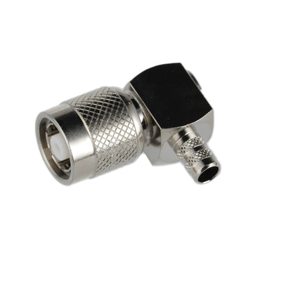 122414RP by Amphenol RF - CONNECTOR RPTNC PLUG R/A 50OHM SOLDER