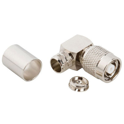 122416RP by Amphenol RF - CONNECTOR RPTNC PLUG R/A 50OHM SOLDER