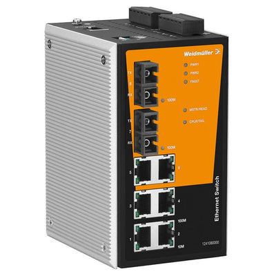 1286800000 by Weidmuller - NETWORK SWITCH-MANAGED 8 PORT