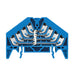 1267920000 by Weidmuller - TERM BLK DISTRIB 16POS 9.2MM BLU