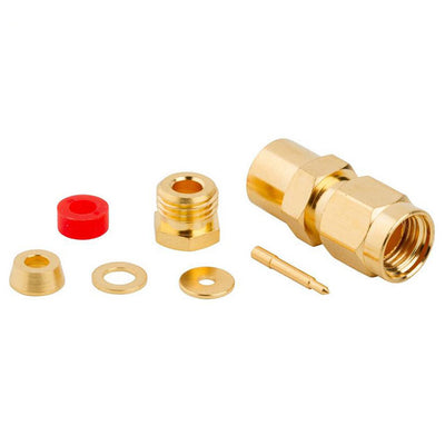 132124 by Amphenol RF - CONNECTOR SMA PLUG STR 50OHM SOLDER