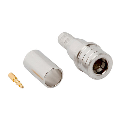 134104 by Amphenol RF - CONNECTOR QMA PLUG STR 50OHM SOLDER