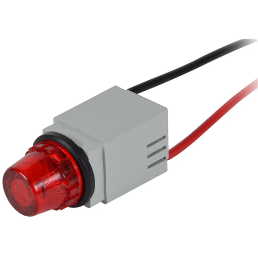 13SBLR12WL-13RDF by c3controls - 13MM WL 12V RED LED/LENS FLAT
