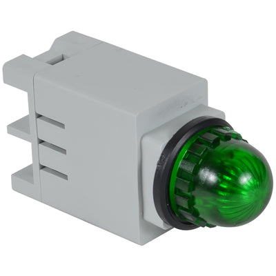 13SBLG120ST-13GNR by c3controls - 13MM ST 120 GREEN LED/LENS ROUND