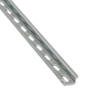 1401608 by Phoenix Contact - DIN RAIL 15X5MM SLOTTED STEEL 2M