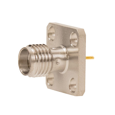 141-0701-641 by Cinch Connectivity Solutions Johnson - SMA JACK ASSEMBLY, 4 HOLE FLANGE