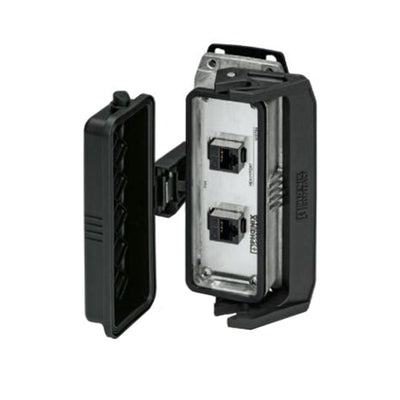 1415764 by Phoenix Contact - HEAVYPORT BASE W/2 RJ45 FEMALE