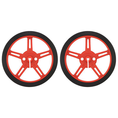 1421 by Pololu Corporation - WHEEL 60X8MM PAIR - RED