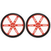 1431 by Pololu Corporation - WHEEL 80X10MM PAIR - RED