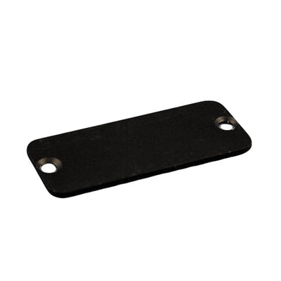 1455QALBK-10 by Hammond Manufacturing - END PANEL ALUMINUM BLACK 10/PACK