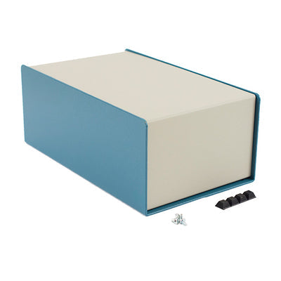 1456NEK4WHBU by Hammond Manufacturing - CONSOLE ALUM BLU/WHT 6""L X 10""W