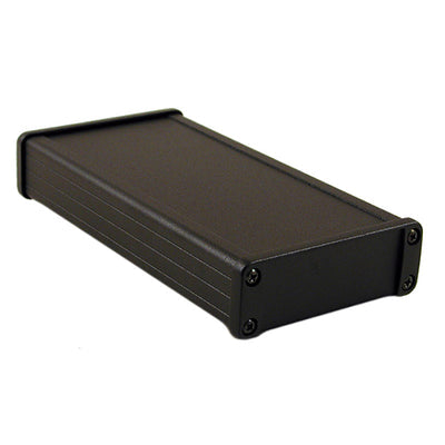 1457J1601BK by Hammond Manufacturing - BOX ALUM BLACK 6.738""L X 3.424""W