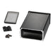 1457K1201EBK by Hammond Manufacturing - BOX ALUM BLACK 5.118""L X 3.425""W