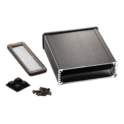 1457L1201EBK by Hammond Manufacturing - BOX ALUM BLACK 5.118""L X 3.425""W