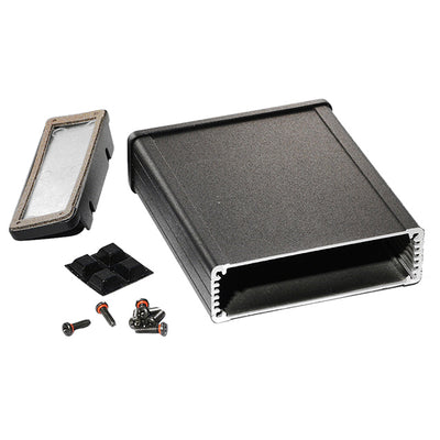 1457L1202EBK by Hammond Manufacturing - BOX ALUM BLACK 5.118""L X 3.425""W