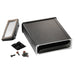 1457L1202EBK by Hammond Manufacturing - BOX ALUM BLACK 5.118""L X 3.425""W