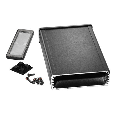 1457L1601EBK by Hammond Manufacturing - BOX ALUM BLACK 6.738""L X 4.210""W