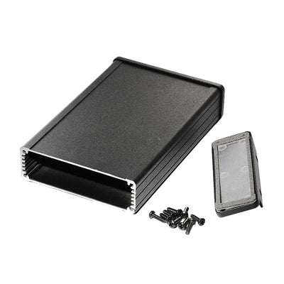 1457L1602EBK by Hammond Manufacturing - BOX ALUM BLACK 6.719""L X 4.208""W