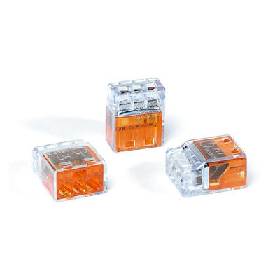 148-90037 by HellermannTyton - WIRE CONN PUSH 3PORT ORN