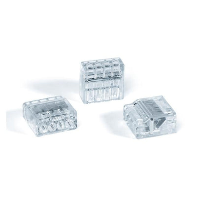 148-90038 by HellermannTyton - WIRE CONN PUSH 4PORT CLR