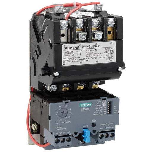 14CUD12AA by Siemens - STARTER,FVNR SZ0,5.5-22AMPS 3UB8
