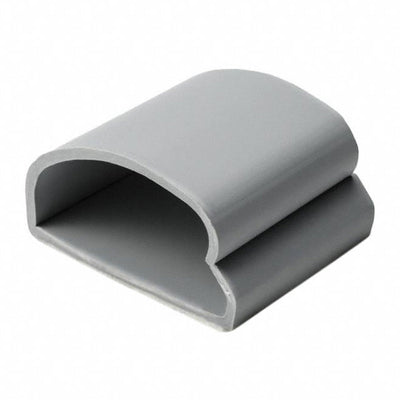 151-00669 by HellermannTyton - CABLE CLIP C-TYPE GRAY ADHESIVE