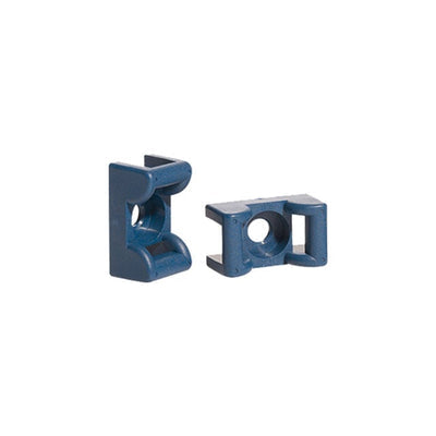 151-00950 by HellermannTyton - CABLE TIE HLD DUAL RIVET MNT BLU