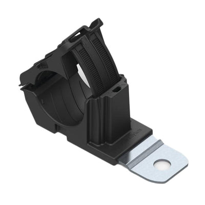 151-01474 by HellermannTyton - CABLE CLAMP P-TYPE BLACK FASTENER