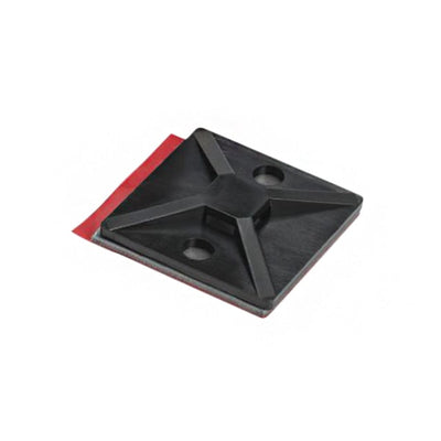 151-01629 by HellermannTyton - CABLE TIE HLDR QUAD ADH BLACK