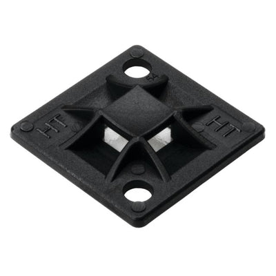 151-10914 by HellermannTyton - CABLE TIE HLDR QUAD ADH BLACK