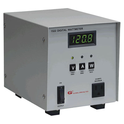 1522 by Global Specialties - DIG WATTMETER 20A TRUE RMS 1999W
