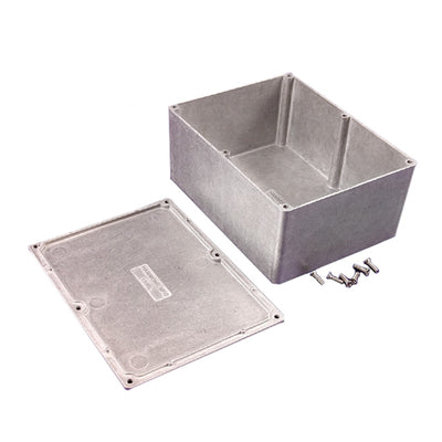 1550L by Hammond Manufacturing - BOX ALUM UNPTD 6.512""L X 5.016""W
