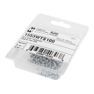 1553WTS100 by Hammond Manufacturing - #2X3/16 P.C.B. MOUNTING SCREWS