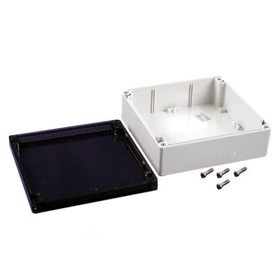 1554R2GYSL by Hammond Manufacturing - BOX PLAS GRY/SM 6.3""L X 6.3""W