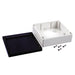 1554R2GYSL by Hammond Manufacturing - BOX PLAS GRY/SM 6.3""L X 6.3""W