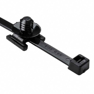 156-00067 by HellermannTyton - CABLE TIE LOCKING BLK 120LBS 1.25