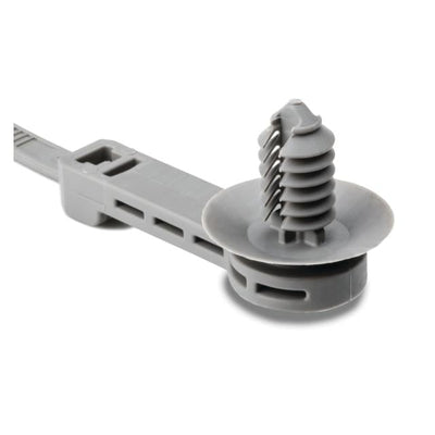 157-00119 by HellermannTyton - CABLE TIE LOCKING GRAY 50LBS 9.06