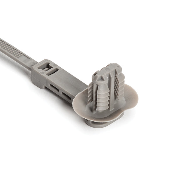 157-00205 by HellermannTyton - CABLE TIE 1PC LOCK GRAY 50LB 9.03