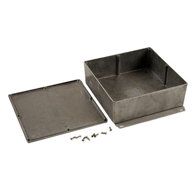 1590FF by Hammond Manufacturing - BOX ALUM UNPTD 7.402""L X 7.402""W