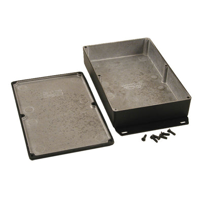 1590WDDFBK by Hammond Manufacturing - BOX ALUM BLACK 7.402""L X 4.724""W