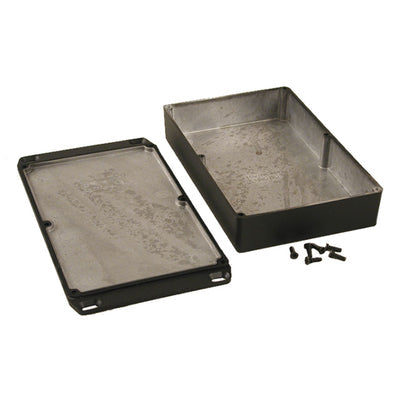 1590WDDFLBK by Hammond Manufacturing - BOX ALUM BLACK 7.402""L X 4.724""W