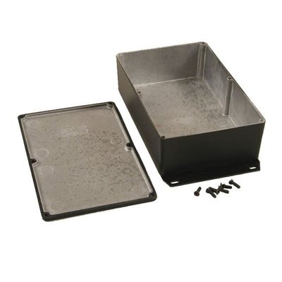 1590WDFBK by Hammond Manufacturing - BOX ALUM BLACK 7.402""L X 4.724""W