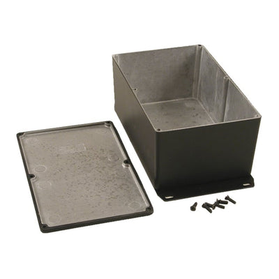 1590WEFBK by Hammond Manufacturing - BOX ALUM BLACK 7.402""L X 4.724""W