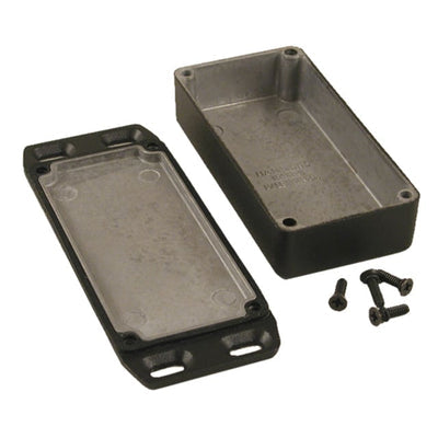 1590WGFLBK by Hammond Manufacturing - BOX ALUM BLACK 3.937""L X 1.969""W