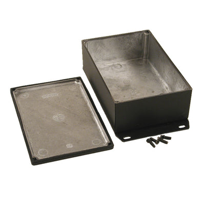 1590WJFBK by Hammond Manufacturing - BOX ALUM BLACK 5.709""L X 3.740""W