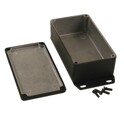 1590WN1FBK by Hammond Manufacturing - BOX ALUM BLACK 4.724""L X 2.579""W