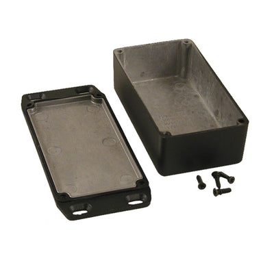 1590WN1FLBK by Hammond Manufacturing - BOX ALUM BLACK 4.764""L X 2.598""W